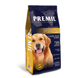 PREMIL SPECIAL janjetina, tuna i riža hrana za pse 15 kg