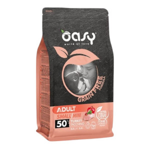 OASY Adult Small / Mini grain free - puretina hrana bez žitarica za pse 800g