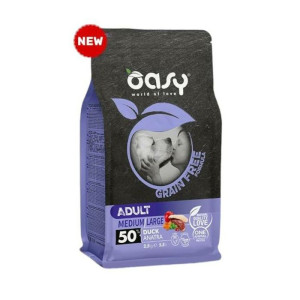 OASY Grain Free Adult Medium / Large Duck - patka suha hrana bez žitarica za pse  12kg