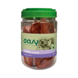 OASY Dry Chicken - pileći fileti poslastica za pse 400g