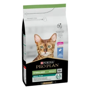 PRO PLAN® STERILISED RENAL PLUS, bogata zečetinom, suha hrana za mačke 400g