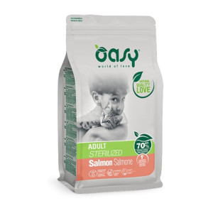 OASY Adult Sterilized Salmon - losos suha hrana za sterilisane mačke 300g