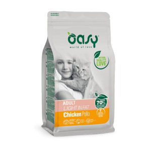 OASY Adult light in fat Chicken - piletina dijetalna suha hrana za mačke 1,5kg