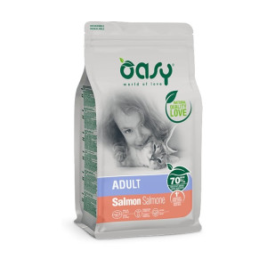 OASY Adult Salmon - losos suha hrana za mačke 1,5kg