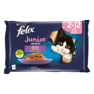 FELIX® JUNIOR sa piletinom i lososom u želeu hrana za mačiće 4x85g