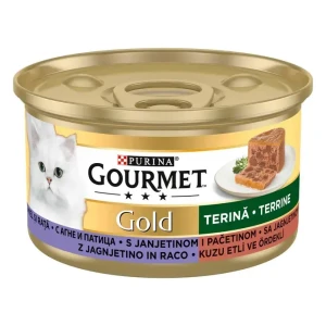 GOURMET® GOLD Terrine sa janjetinom i pačetinom hrana za mačke 85g