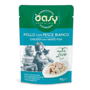 OASY More Love Adult Chicken & White Fish - piletina i bijela riba hrana za mačke 70g