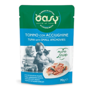 OASY More Love Adult Tuna & small Anchovies - tuna i mali inćuni hrana za mačke 70g