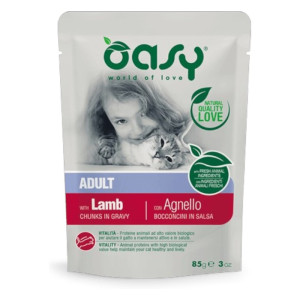 OASY Chunks Adult Lamb - janjetina u umaku hrana za mačke 85g