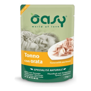 OASY Natural Adult Tuna & Sea Bream - tuna i orada hrana za mačke 70g