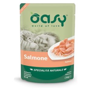 OASY Natural Adult Salmon - losos hrana za mačke 70g