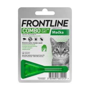 FRONTLINE Combo® Spot-on Cat / zaštita protiv buha i krpelja za mačke, 1 pipeta