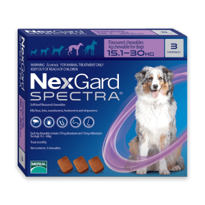 NEXGARD Spectra L zaštita od nametnika za pse težine 15-30kg / 1 poslastica