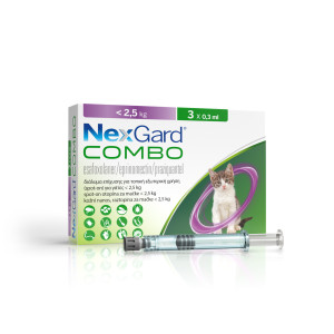 Nexgard Combo S zaštita od nametnika za mačke težine do 2,5 / 1 aplikator 0,3ml
