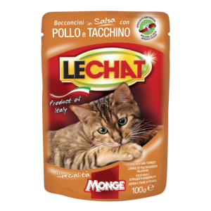 LeChat Adult Chicken & Turkey - piletina i puretina hrana za mačke 100g