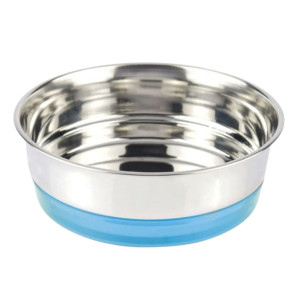 Croci metalna posuda za pse i mačke svijetlo plava 470ml