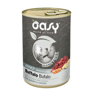 OASY Grain Free Adult Medium / Large Buffalo - bizon hrana bez žitarica za pse 400g
