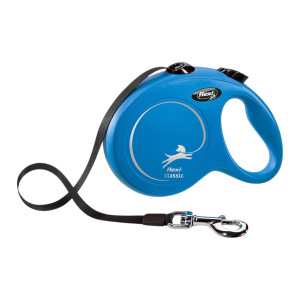 Flexi Classic povodac za pse 5m / L tape - plavi