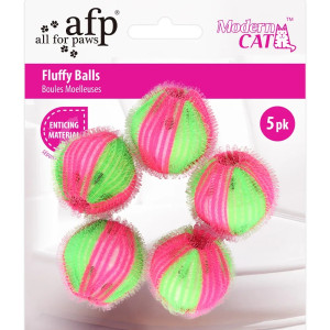 All for Paws Fluffy Balls loptice igračke za mačke
