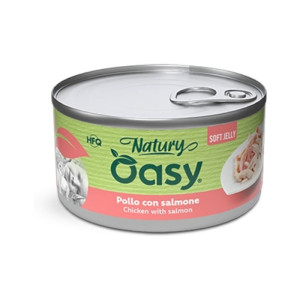 OASY Natury Soft Jelly Adult Chicken & Salmon - piletina i losos u želeu hrana za mačke 150g