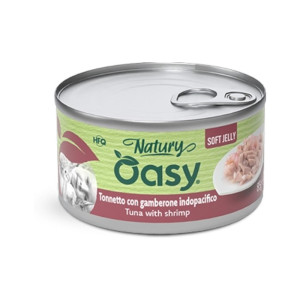 OASY Natury Soft Jelly Adult Tuna & Shrimps - riba sa račićima u želeu hrana za mačke 85g