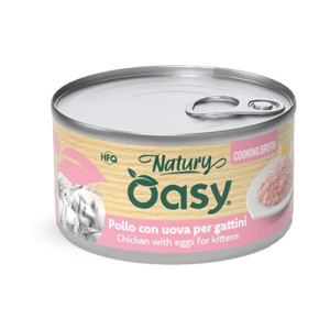 OASY Natury Cooking Broth Kitten Chicken & Eggs - piletina i jaja hrana za mačiće 85g