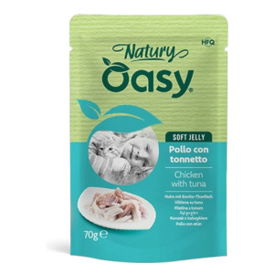 OASY Natury Soft Jelly Adult Chicken & Tuna - piletina i riba u želeu hrana za mačke 70g