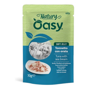 OASY Natury Soft Jelly Adult Tuna & Sea Bream - tuna i orada u želeu hrana za mačke 70g
