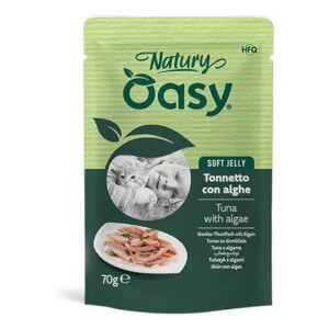 OASY Natury Soft Jelly Adult Tuna & Algae - riba i alge u želeu hrana za mačke 70g