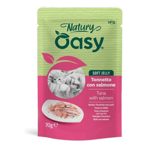 OASY Natury Soft Jelly Adult Tuna & Salmon - tuna i losos u želeu hrana za mačke 70g