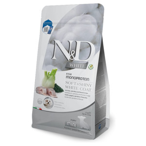 N&D Puppy Mini White Fish - brancin, spirulina i komorač monoproteinska suha hrana za štenad 2,5kg