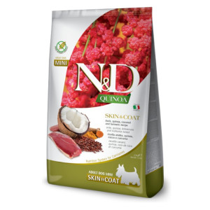 N&D Adult Mini Quinoa Skin & Coat - patka i kokos suha hrana za pse 2,5kg