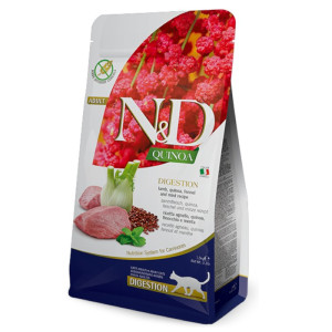 N&D Adult Quinoa Digestion - janjetina, kvinoa, komorač i metvica suha hrana za mačke 300g