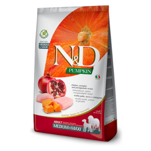 N&D Adult Medium & Maxi Pumpkin - piletina, nar i bundeva suha hrana za pse 12kg