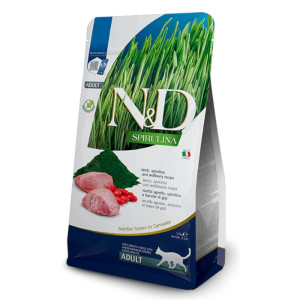 N&D Adult Spirulina Lamb - janjetina suha hrana za mačke 1,5kg