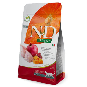 N&D Adult Pumpkin - prepelica, bundeva i nar suha hrana za mačke 300g