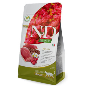 N&D Adult Quinoa Urinary - patka, kvinoa, brusnica i kamilica suha hrana za mačke 300g