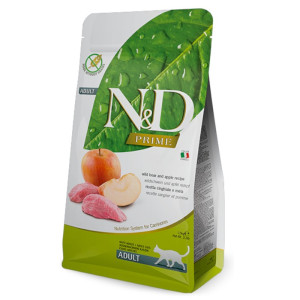 N&D Adult Prime - vepar i jabuka suha hrana za mačke 300g