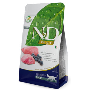 N&D Adult Prime - janjetina i borovnica suha hrana za mačke 1,5kg