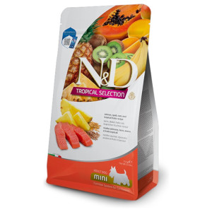 N&D Adult Mini Tropical Selection - losos suha hrana za pse 1,5kg