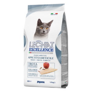 LeChat Excellence Adult Trout pastrmka suha hrana za probirljive mačke 1,5kg