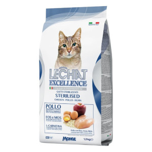 LeChat Excellence Adult Chicken piletina suha hrana za sterilisane mačke 400g
