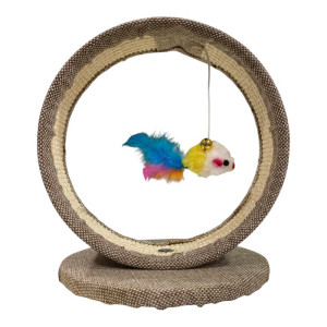 MP okrugla grebalica za mačke sa igračkom 19x22cm