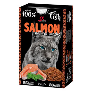 Alpha Spirit Natural Snacks Salmon poslastica sa lososom za mačke 80g