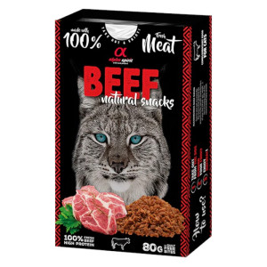 Alpha Spirit Natural Snacks Beef poslastica sa govedinom za mačke 80g