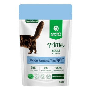 Nature's Protection Prime Adult Weight Control - piletina, losos i tuna hrana za mačke 85g
