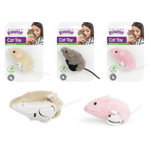 Pawise pokretni miš igračka za mačke mix boja 1kom