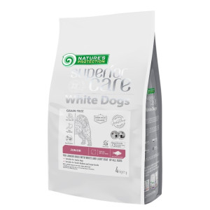 Nature's Protection Junior White Dogs Fish - riba suha hrana bez žitarica za bijele štence 4kg