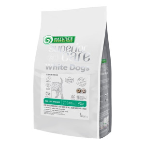 Nature's Protection All Life Stages White Dogs - insekti suha hrana bez žitarica za bijele pse 4kg