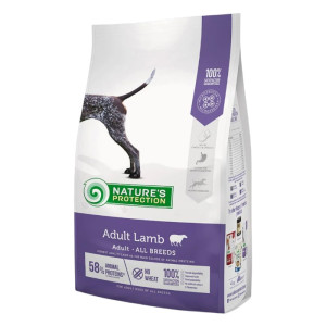 Nature's Protection Adult Lamb - janjetina suha hrana za pse 4kg